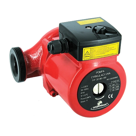 Pompa circulatie Ferro Weberman 0401W, 32/80/180, 3 trepte, IP44, 0,1 - 10,5 mc/h